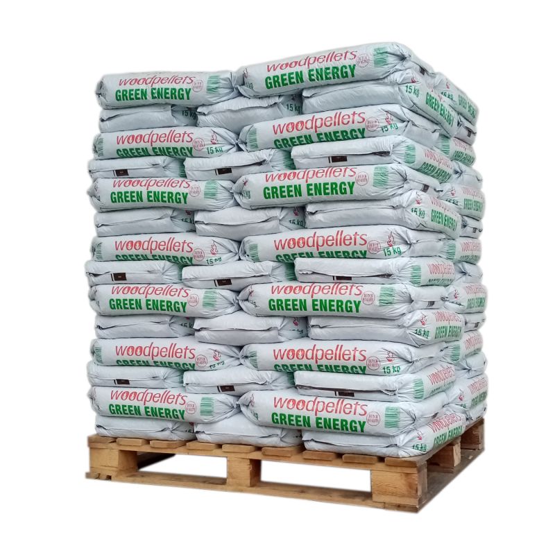 GREEN ENERGY-Pellet – Palette mit 65 Säcken à 15 kg