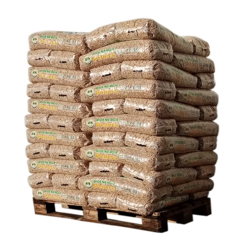 BIO ENERGIE Pellet – Palette mit 66 Säcken à 15 kg