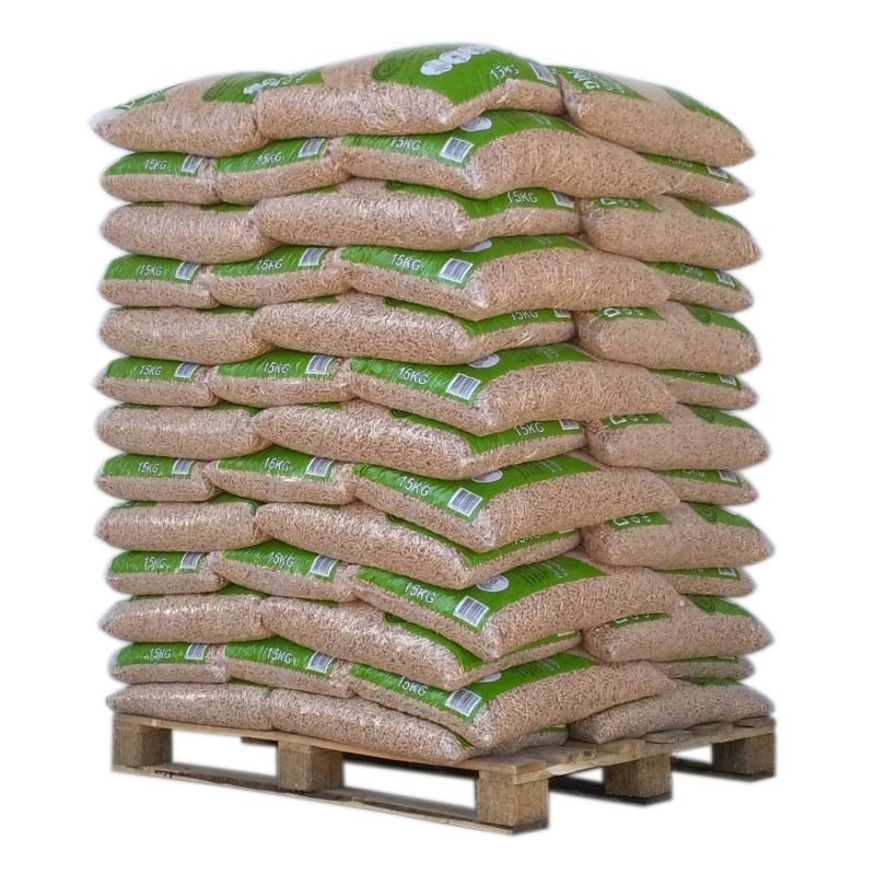 Pellet DIN Pellets – Palette mit 65 Säcken à 15 kg