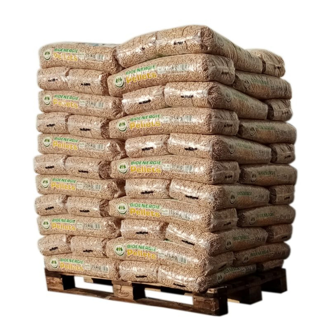 BIO ENERGIE Pellet – Palette mit 66 Säcken à 15 kg