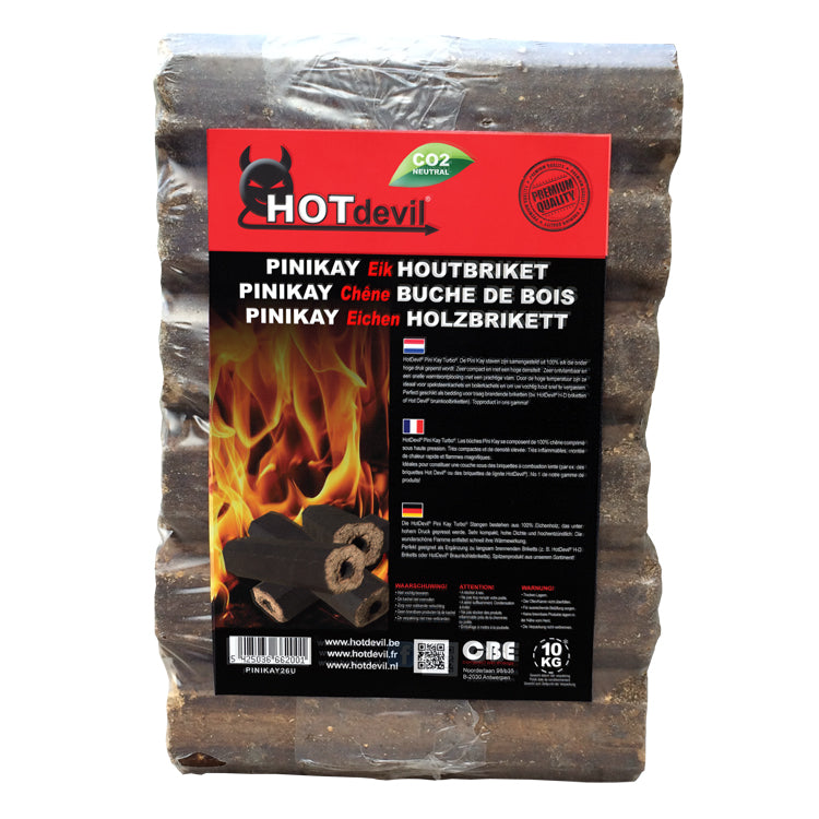 Pini Kay Briketts aus 100 % Eichenholz – halbe Palette (480 kg)